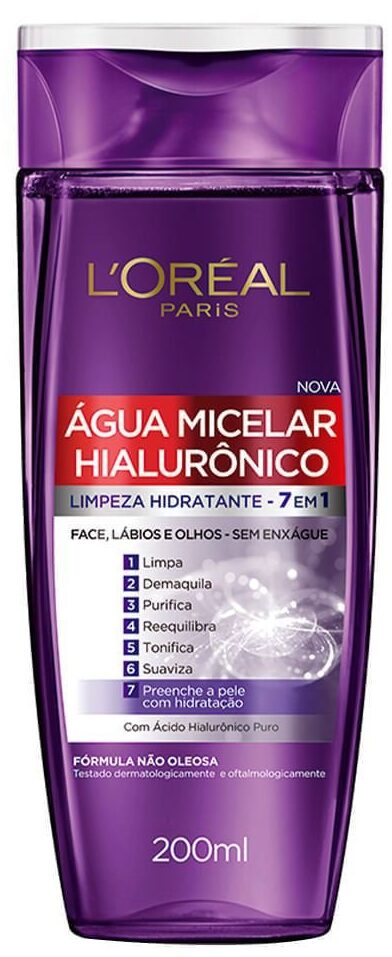 ÁGUA MICELAR 7 EM 1 LOREAL HIALURÔNICO 200 ML